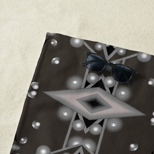 Sterrenprestaties Modern Abstract kunstontwerp Strandlaken (In situ)