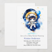 Sterrenruimte Magic Boy Baby shower Kaart (Voorkant / Achterkant)