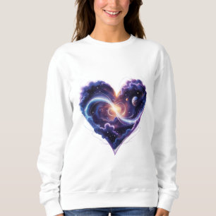 Sterrenstelsel in een hart; 🌌💜 Kosmische liefde Trui