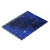 Sterrenstelsel op blauw notitieboek (Linkerzijde)