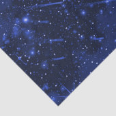 Sterrenstelsel op blauw tissuepapier (Detail)