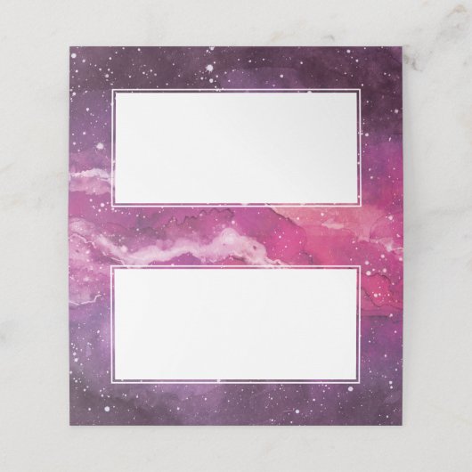 Sterrenstof Kosmische Roze Bruiloft (Buitenkant ongevouwen)