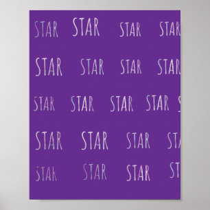Sterrente tekstposter voor een leuke aanvulling in poster