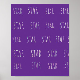 Sterrente tekstposter voor een leuke aanvulling in poster