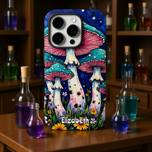 Sterrenverlichte paddenstoelenluifel iPhone 16 pro hoesje