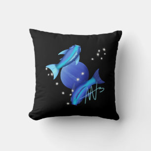 Sterrenvissen Neptunus Zodiac Kussen