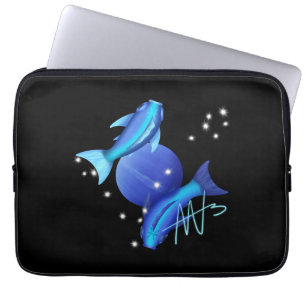 Sterrenvissen Neptunus Zodiac Laptop Sleeve