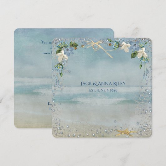 Sterrenzeester Huwelijksbelofte Vernieuwing Kaart (Voorkant / Achterkant)