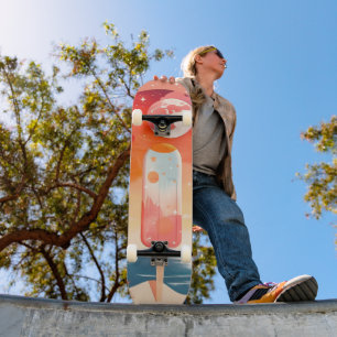 Sterrenzomer tropische nacht skateboard