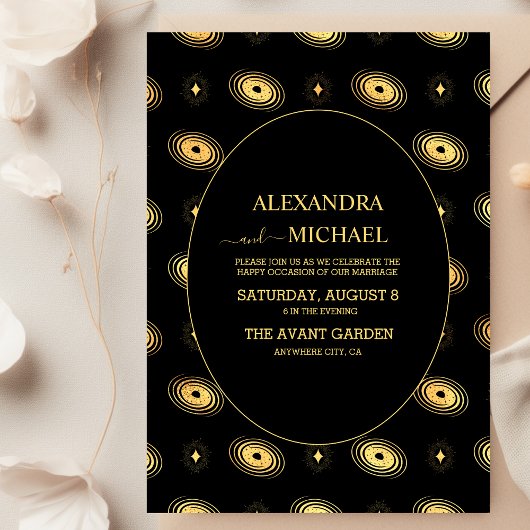 Sterrenzon en Moon Tarot Kaart bruiloft