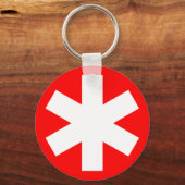 Sterretje — rood sleutelhanger (Voorkant)