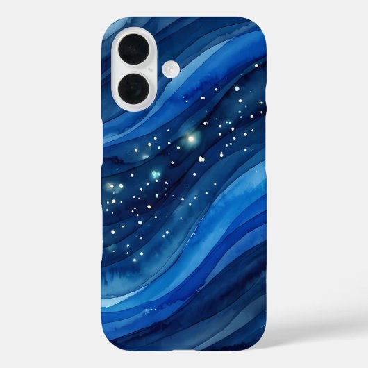 Sterrige Diepzee Aquarel Case-Mate iPhone Case (Achterkant)