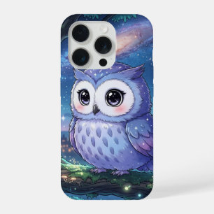 Sterrige Nachtuil Telefoonhoesje iPhone 15 Pro Hoesje