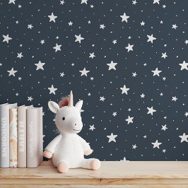 Sterrpatroon Droomachtige Boho Kinderkamer Donkerb Behang