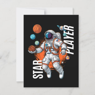Sterspeler - Space Basketball Vibes Briefkaart