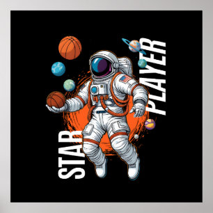 Sterspeler - Space Basketball Vibes Poster