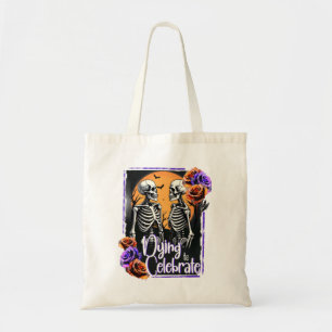Sterven om te vieren, Skeleton Gothic Halloween Tote Bag