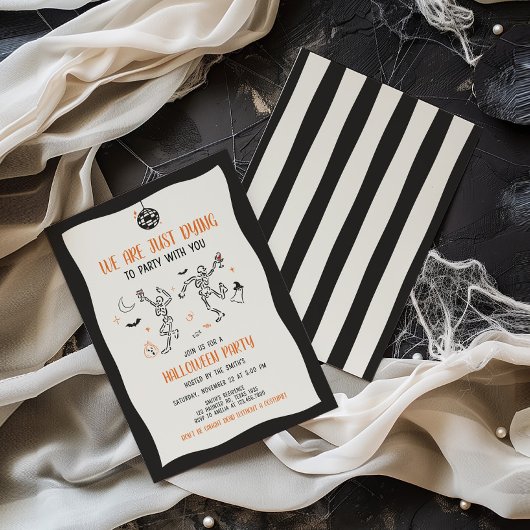 Sterven op de uitnodiging voor Halloween Party