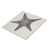  stervis Antiek Star Fish Sjabloon Tegeltje (Zijkant)