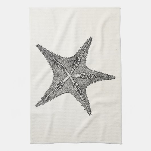 stervis Antiek Star Fish Sjabloon Theedoek (Verticaal)