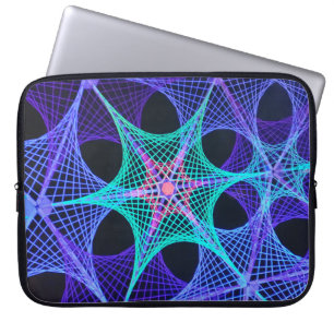 stervormig web laptop sleeve