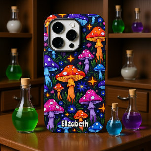stervormige paddenstoelenveld iPhone 16 pro hoesje
