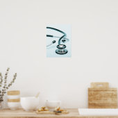 Stethoscoop 3 poster (Keuken)