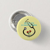 Stethoscoop dag van de arts ronde button 3,2 cm (Voorkant /achterkant)