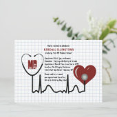 Stethoscoop en Afstuderen Kaart (Staand voorkant)