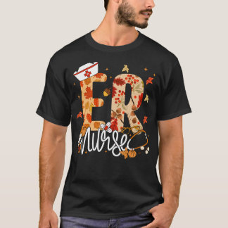 Stethoscoop Er Verpleegkundige Herfst Yall Herfstb T-shirt
