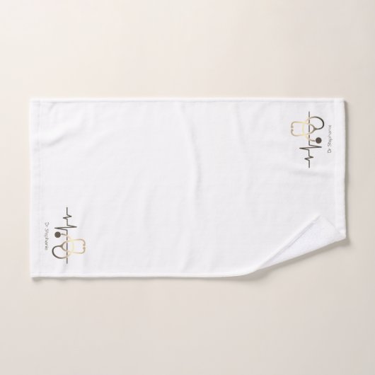Stethoscoop hartslag Medisch Bad Handdoek (Handdoek)