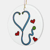 Stethoscoop Keramisch Ornament (Links)