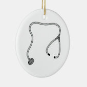Stethoscoop Keramisch Ornament (Rechts)