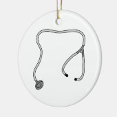 Stethoscoop Keramisch Ornament (Links)