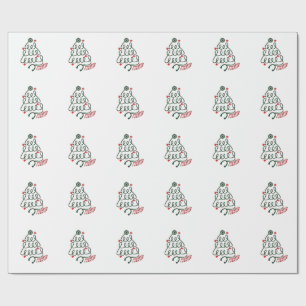 Stethoscoop Kerstboom Lichtjes Verpleegkundige Kle Cadeaupapier