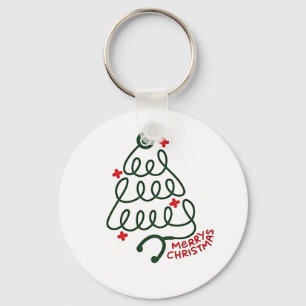 Stethoscoop Kerstboom Lights Nursing Scrubs Sleutelhanger