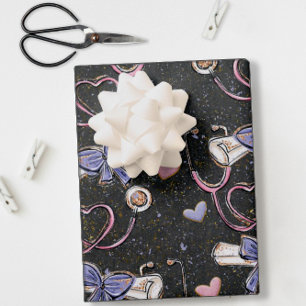 Stethoscoop medisch Afstuderen Inpakpapier Vel