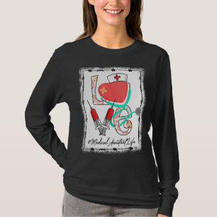 Stethoscoop Medisch Assistent Leven Verpleegkundig T-shirt