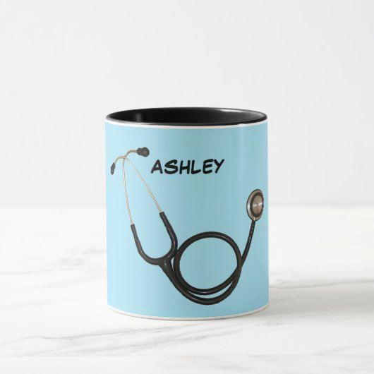 Stethoscoop met aangepaste naam Ringer Mok (Midden)