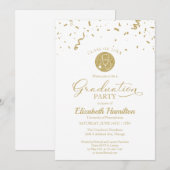 Stethoscoop Nursing School Afstudeerder Party Gold Kaart (Voorkant / Achterkant)