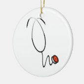 Stethoscoop T-shirts en cadeautjes Keramisch Ornament (Links)