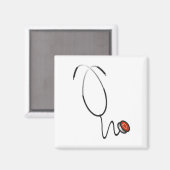 Stethoscoop T-shirts en cadeautjes Magneet (Voorkant / Achterkant)