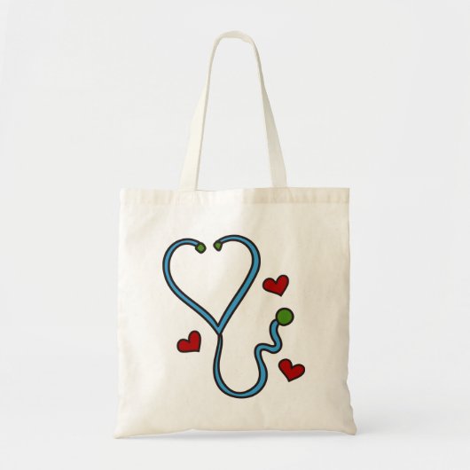 Stethoscoop Tote Bag (Voorkant)