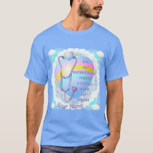 Stethoscoop uitzonderlijke verpleegkundige t-shirt