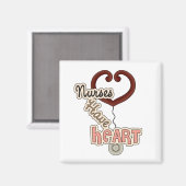 Stethoscoop verpleegsters hebben T-shirts en GIfts Magneet (Voorkant / Achterkant)