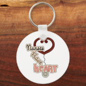 Stethoscoop verpleegsters hebben T-shirts en GIfts Sleutelhanger (Voorkant)