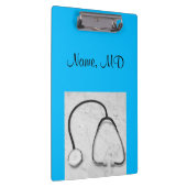 Stethoscoopturquoise, arts klembord (Rechts)