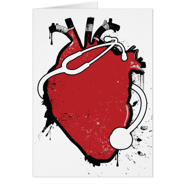 stéthoscope anatomique de coeur (Devant)