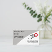 Stethoscope cardiaque Carte de visite Médicale (Debout devant)