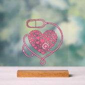 Stéthoscope Cardiaque Design de Chemise Vectoriel  (Neutre)